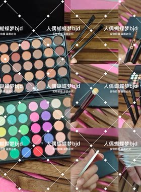 BJD娃娃化妆色粉盘.眼影刷.新手