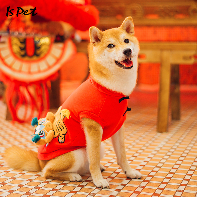 狗狗衣服新年装过年冬装全棉卫衣