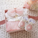 Детский наряд маленькой принцессы, подарочная коробка для новорожденных, хлопковый комплект, куртка, детская летняя тонкая одежда, подарок на день рождения