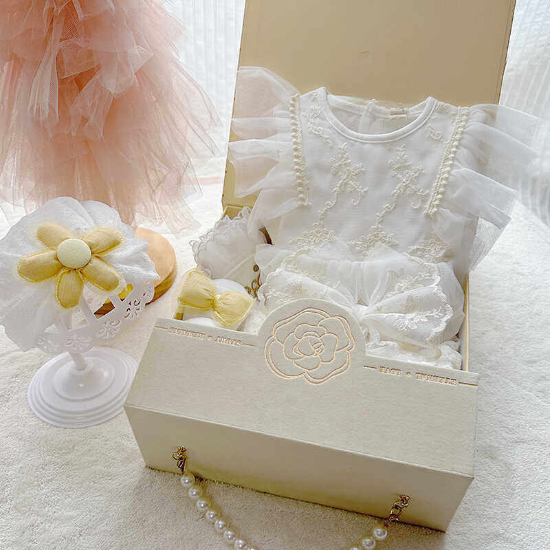 婴幼儿公主裙礼服新生儿女宝宝衣服套装夏季满月服周岁百天见面礼