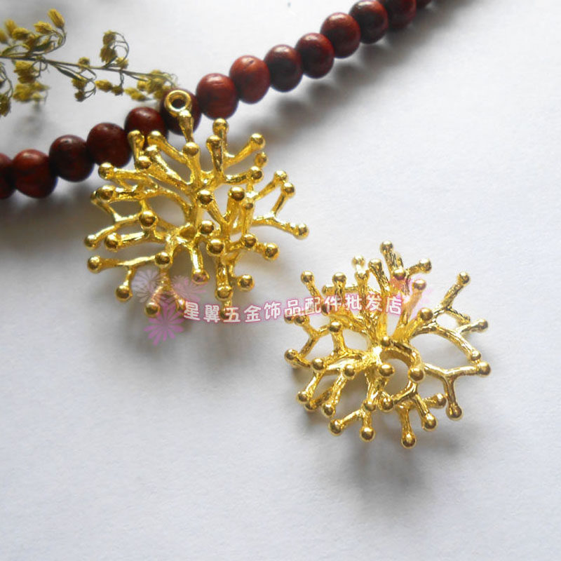 铸铜 黄铜满天星吊饰 手工diy饰品珊瑚球吊坠项链毛衣链金属挂饰,饰品/流行首饰/时尚饰品新,其他DIY饰品配件,淘宝优惠券,粉丝福利购,淘宝优惠卷
