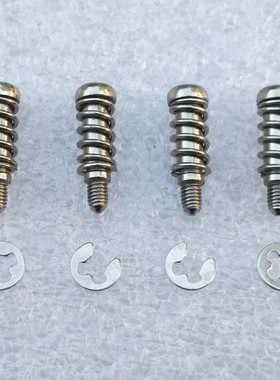 散热器散热片风扇 M3螺丝弹簧卡片 杆粗3.8MM 台阶1MM 总长18.5MM