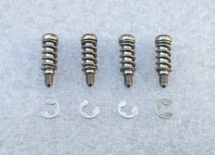 台阶1MM 杆粗3.8MM 总长18.5MM M3螺丝弹簧卡片 散热器散热片风扇