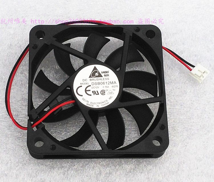 全新 台达 6010 6CM 机箱电源静音风扇 2线 DSB0612MA 12V 0.15A