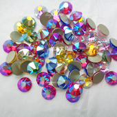 整包8大8小平底钻颜色AB SS30约6.5MM 美甲水钻饰品首饰镶嵌DIY钻