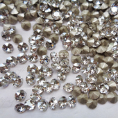 奥地利尖底水钻银色魅影001SSHA 美甲光疗立体堆钻圆形钻DIY手工