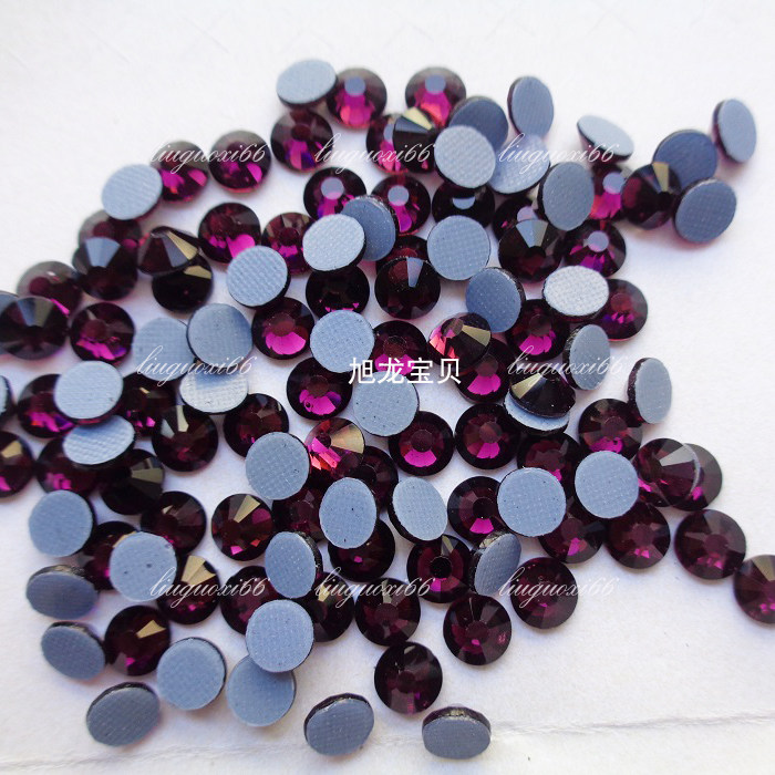 整包特精烫钻深紫色 超值玻璃钻 婚纱礼服镶钻 美甲粘钻 饰品补钻
