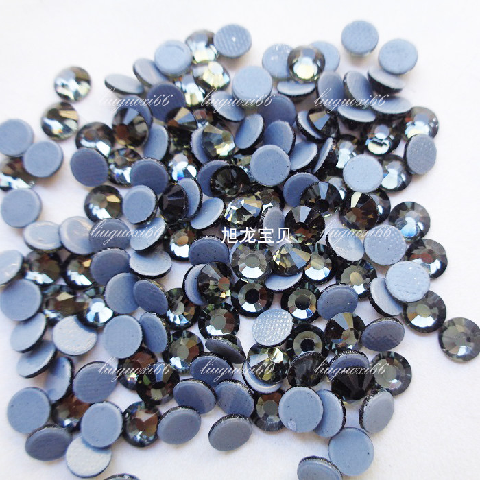 整包特精烫钻透明黑 玻璃钻美甲粘钻 婚纱礼服镶钻 饰品补钻配饰