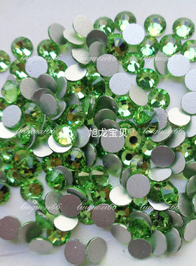 整包浅绿色平底水钻 优价美甲光疗钻饰品diy材料玻璃钻手机壳贴钻