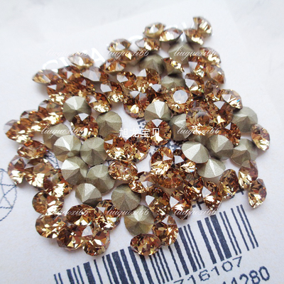 施家华子尖底钻水晶玻璃美甲