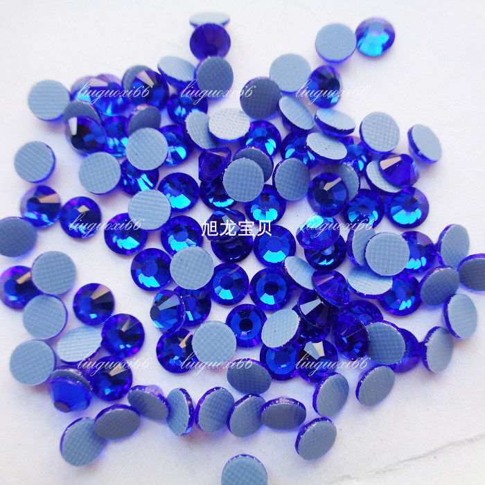 整包特精烫钻深蓝色 宝蓝色 婚纱礼服镶钻 补钻 美甲贴钻 饰品钻