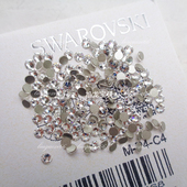 甲片贴钻鞋 奥地利平底钻白色001 美甲华子水钻 子施家银色钻圆形