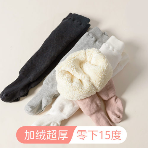 女童加绒加厚连裤袜60