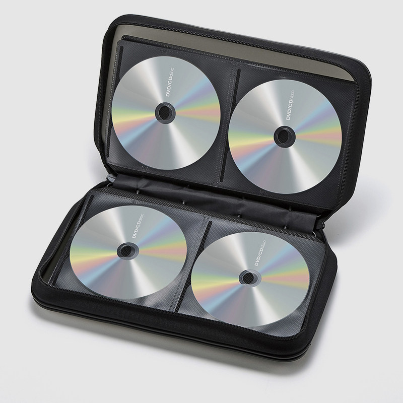 日本SANWA光盘包CD盒CD包光盘盒蝶包盘片包带提手大容量96/160片