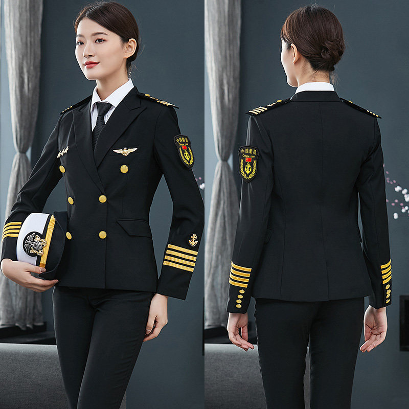 세일러복 슈트 여성요트 선장복 세일러복 공연의상 공연의상 드레스