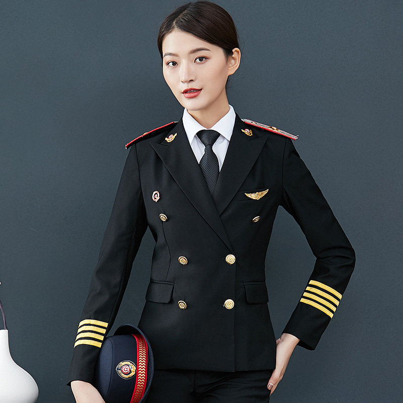 秋冬铁路制服套装女高铁动车火车乘务服装铁路工装列车员空勤制服