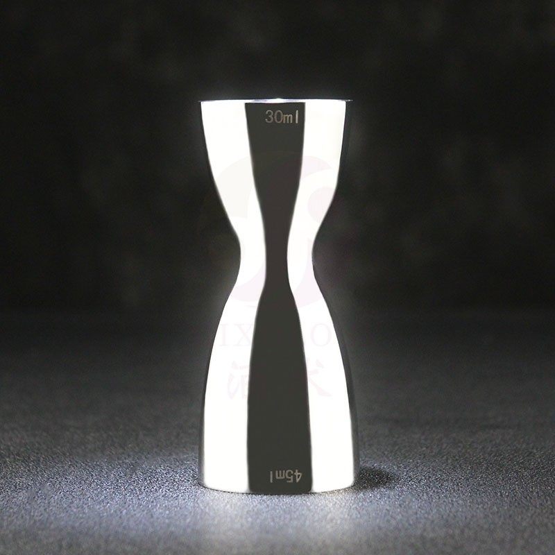 酒术不锈钢一体日式量酒器调酒专业盎司器双头带刻度线鸡尾酒量杯