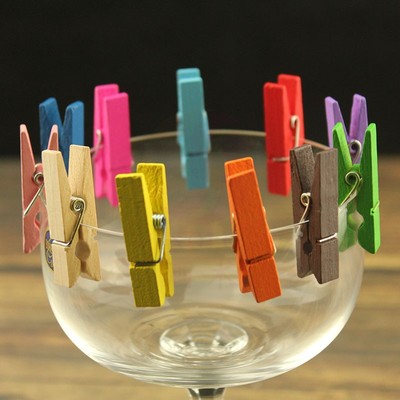 酒术装饰迷你彩色批发麻绳小夹子