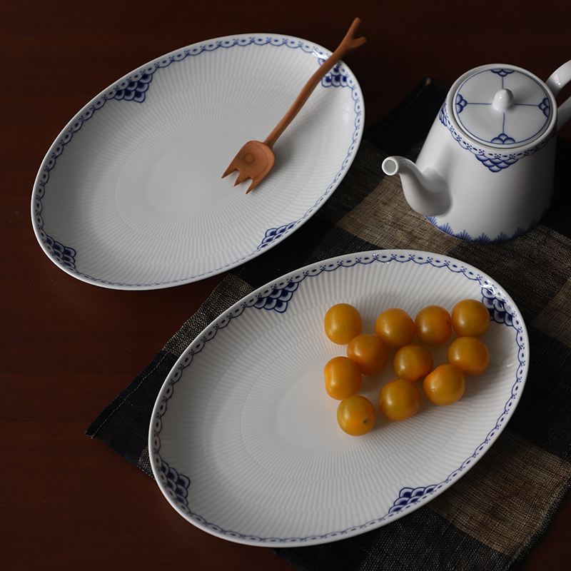 公主蓝12寸鱼盘家用餐具