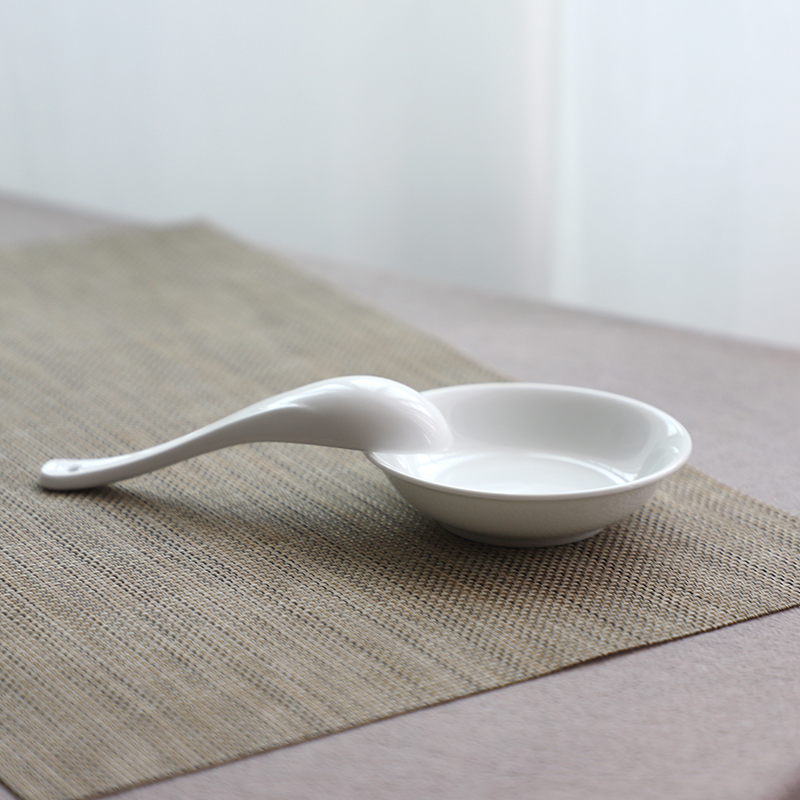 景德镇山水一间色釉配件小碟子