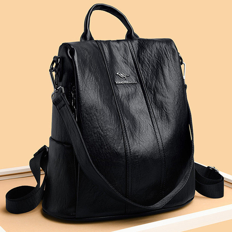 头层牛皮双肩包女包软真皮单肩防盗背包大容量旅行包2025新款时尚