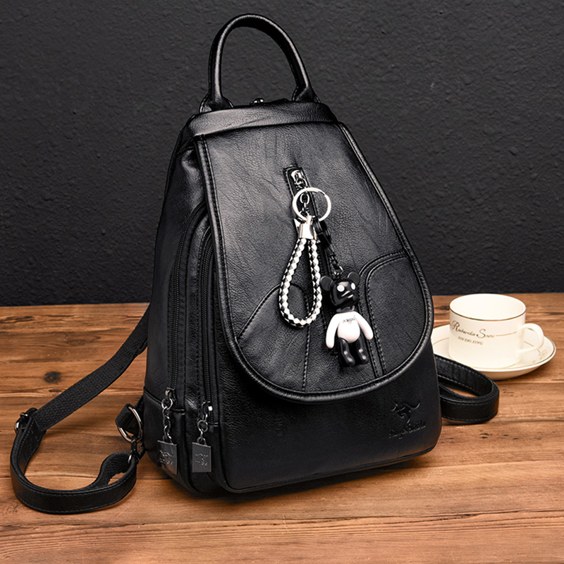 真皮牛皮双肩包背包欧美时尚百搭