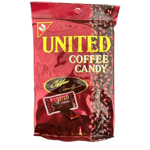 泰国进口零食UNITED联合咖啡糖硬糖喜糖140克独立包装小吃
