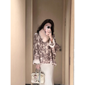 闲庭信步 冬季 新款 Sun雅乔 长袖 双面穿桑蚕丝牦牛绒绵羊毛大衣