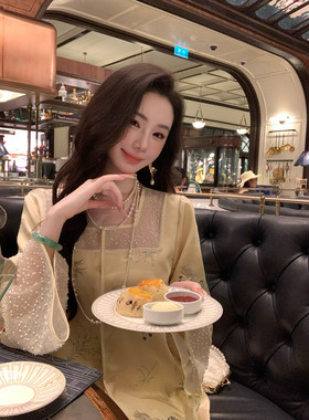 Sun雅乔【吉光越影】重工刺绣珠片新中式国风外套女