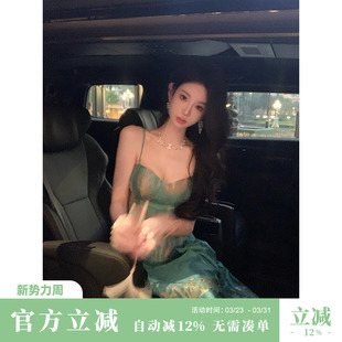 国风新中式 夏季 鱼骨塑身背心吊带织金牡丹马面裙 祈愿青鸟 雅乔