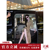 时尚 Sun雅乔 长短款 秋装 双排扣收腰双排扣卡其风衣外套 切尔西