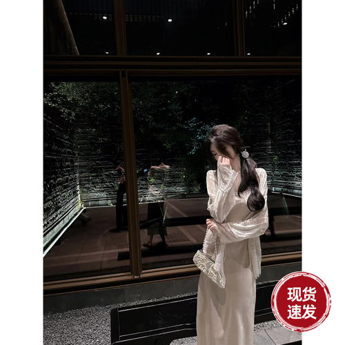 雅乔【忆江南】夏季新款新中式国风蕾丝空调衫外披薄长袖外套女