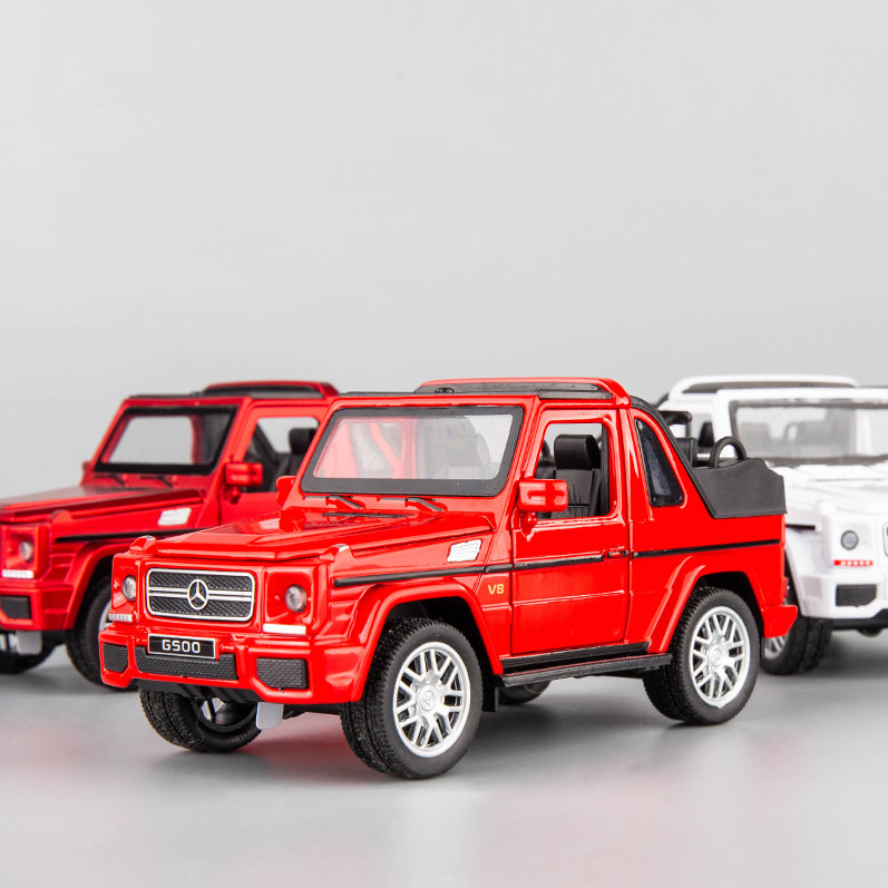 仿真金属敞篷SUV名车摆设越野车模 声光合金汽车模型 儿童礼品玩