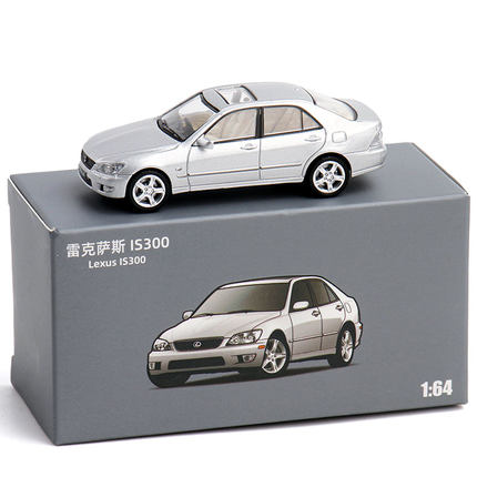 JKM 1:64 雷克萨斯IS300咬地鲨合金车模摆设袖珍汽车玩具