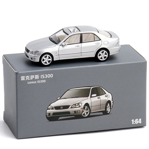 1:64 雷克萨斯IS300咬地鲨合金车模摆设袖珍汽车玩具