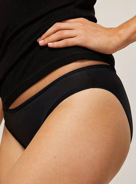 9.9元S-M-L英老牌JL基础款黑色莱卡棉低腰包臀三角女内裤