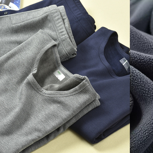 无骨缝合 细腻不倒绒 护膝棉裤 加绒加厚保暖内衣裤 单件拍 男士