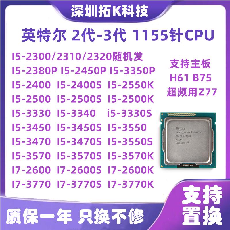 Intel LGA 1155 prosessor — i5 və i7 modelləri