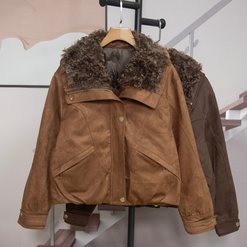 时尚鸭绒羽绒外套女2025冬季新款