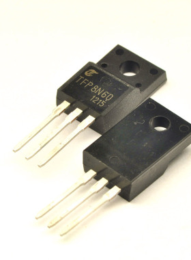 N沟道场效应管 TFP8N60 7.5A/600V/1.2欧/48W TO-220F