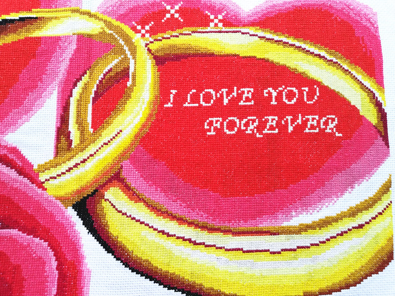 幸福约定十字绣成品手工真爱永恒