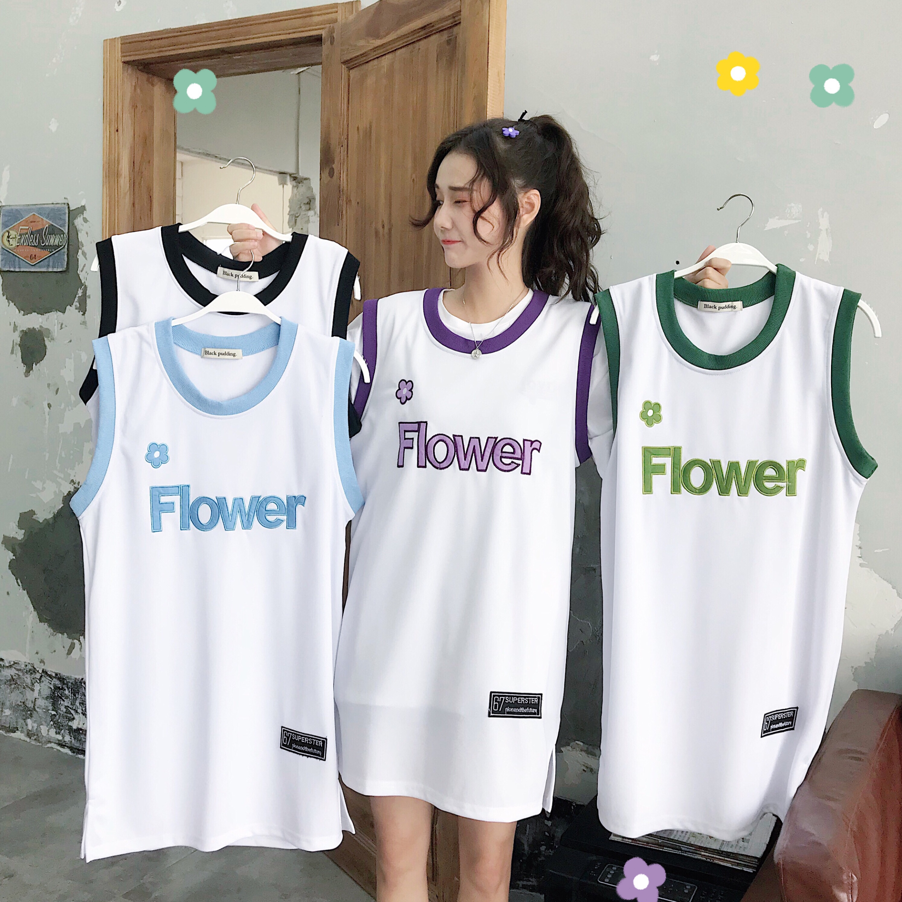 New Korean Japanese sleeveless wide Matsumoto Suzuki BF style basketball vest T-shirt