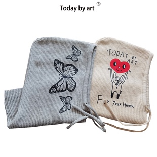 今日艺术 22ss秋冬 原创去他的罗曼蒂克汉字不冻脑子套头围脖帽子