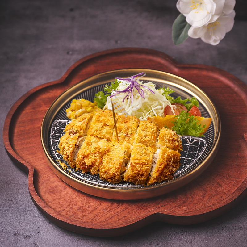 日式餐具创意描金圆形菜盘