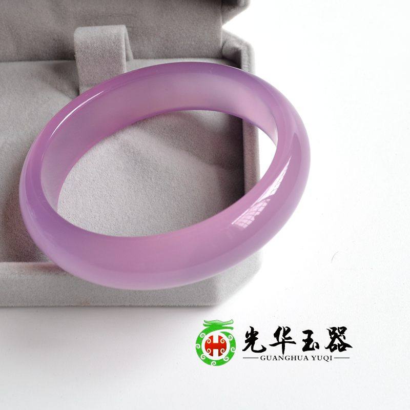 A货礼品 陕西蓝田芙蓉玉手镯  冰种中厚款 光华玉器直销