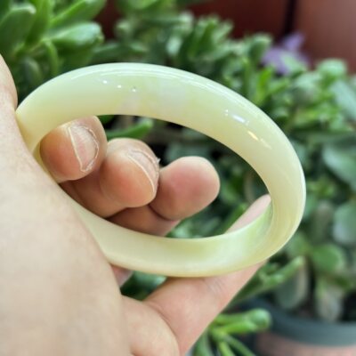 陕西西安蓝田玉手镯正规鉴定证书精品蓝田玉源头厂家天然玉石手镯