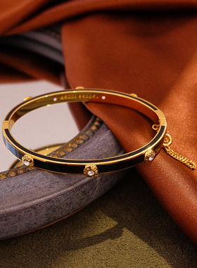 一所时尚手绘珐琅彩釉质感手镯