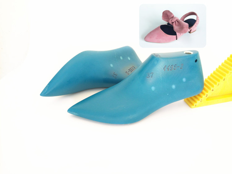 新款欧美范女款低跟尖头单鞋楦头,浅口皮鞋粗跟鞋楦子女4495-2