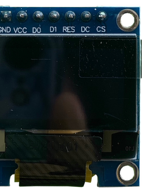 正品LCD12864 0.96显示屏SPI接口0.96寸显示屏模组蓝点无限0配套