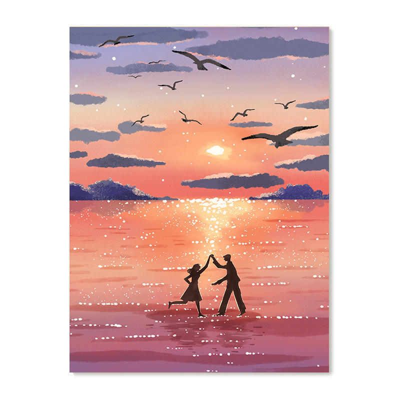 【艺术版画】插画师Subin复刻艺术版画清新韩系治愈风景装饰画芯